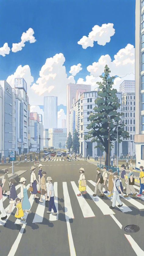 Life Vibes, City Illustration, Concept Artist, Ethereal Art, Environment Concept Art, Slice Of Life, Fantasy Landscape, Anime Background, Anime Scenery