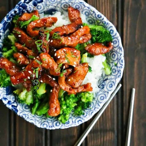 Easy Garlic Ginger Glazed Sticky Pork - Foodie With Family Easy Teriyaki Sauce, Easy Teriyaki Sauce Recipe, Perfect Roast Pork, Leftover Pork Roast, Sticky Pork, Teriyaki Sauce Recipe, Ginger Pork, Leftover Pork, Low Carb Low Fat Recipes