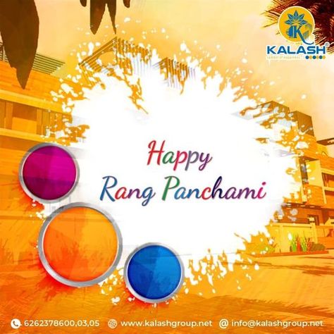 Colours of Joy; Colours of Love; Colours of Happiness; Colours of Friendship; And all other colours you want to paint in your life. Happy Rang Panchami 2021! #kalashgroupbhopal #realestatedeveloperbhopal #kalashsymbolofhappiness #PropertyinBhopal #buyproperty #property #Rangpanchami #Rangpanchmi Happy Rangpanchami, Rang Panchami, Balcony Grill, Balcony Grill Design, Grill Design, God Bless You, God Bless, Balcony, Of Love