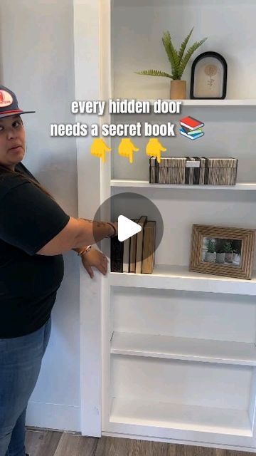 Shelf Doors Hidden, Hidden Door Behind Cabinet, Library Secret Door, Secret Spaces In Home, Hidden Rooms In Houses, Secret Bookcase Door, Hidden Bookshelf Door, Secret Room Doors, Hidden Bookcase Door