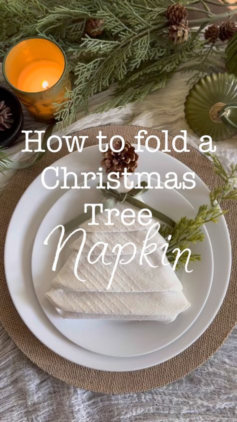 Shop Solino Home Linen Dinner Napkins … and other curated products on LTK, the easiest way to shop everything from your favorite creators. Tree Shaped Napkins, Christmas Tree Napkin, Christmas Napkin Folding, Tree Napkin, Napkin Rings Diy, Christmas Tree Napkins, Cute Tree, Linen Dinner Napkins, 3d Christmas Tree