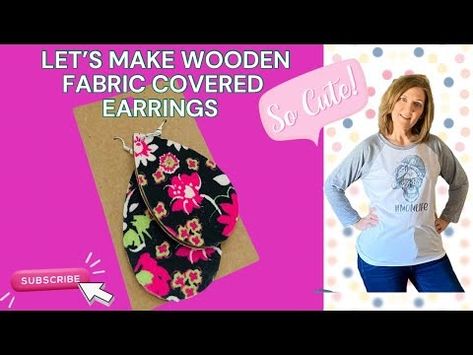 Wooden Earrings covered with fabric - YouTube Fabric Earrings Diy, Wood Earrings Diy, Paper Jewellery, Wooden Circle, Wood Earring, Fabric Earrings, Earrings Diy, Paper Jewelry, Wooden Earrings