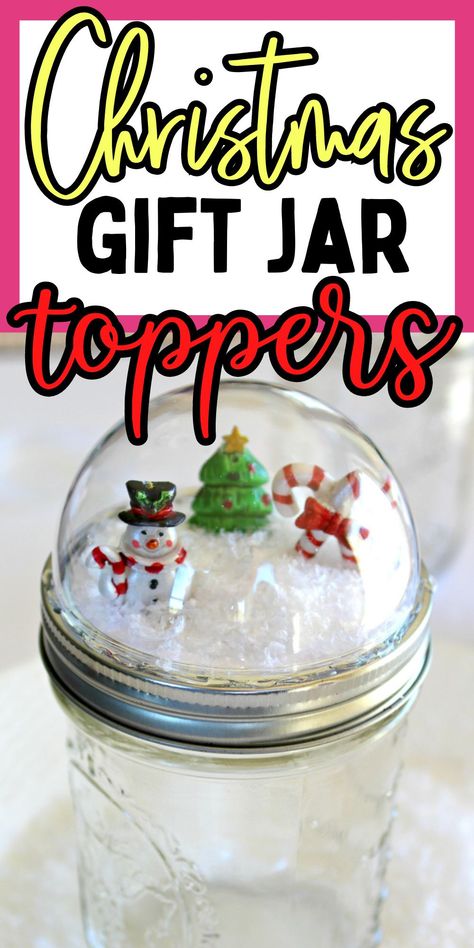 Fun toppers for gift jars. Easy mason jar crafts. Tips for making gift jar toppers. Christmas craft DIY. Christmas Mason Jar Crafts For Kids, Free Christmas Mason Jar Lid Printables, Jar Toppers, Elf Mason Jar Ideas, Free Crochet Patterns For Mason Jar Lids, Mason Jar Diy Christmas, 16 Oz Mason Jar Gifts, Santa Mason Jars, Jar Toppers Ideas