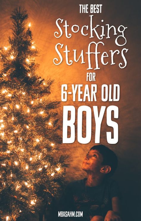 These stocking stuffers for 6-year old boys are the perfect gifts for your little boy! Good luck with your Christmas shopping! Little Boy Stocking Stuffers, Stocking Stuffers For Boys 5-7, Gifts For 5 Year Boy, Boy Stocking Stuffers, Socking Stuffers, Sticking Stuffers, Kids Stocking Stuffers, Diy Birthday Gifts For Him, Stocking Stuffers For Boys