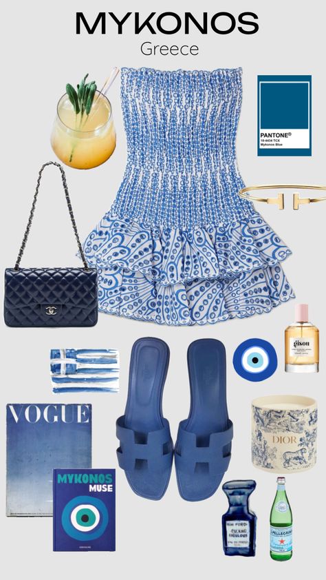 Mykonos Outfit, Greece Dress, Mykonos Style, Lux Gifts, Holiday Outfits Summer, Greece Outfit, Summer Holiday Outfits, Honeymoon Outfits, Greece Vacation