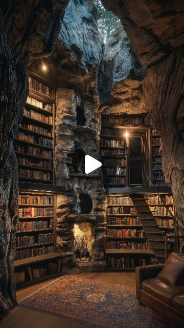 Carla ☁️ on Instagram: "Hey @audible  If I throw in free book cave shipping, would that get you to sign today? In exchange of free audiobooks for life 🙄 . #bookstagram  #bookcave #library #booklovers #audiobooks" Cave Library, Fantasy Cave, Free Audiobooks, Minecraft House, Landscape Art Painting, Omelet, Dream House Decor, Minecraft Houses, Rare Books