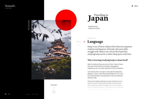 Traveling to japan blog layout 2x Japan Website Design, Japan Web Design, Traveling To Japan, Travel To Japan, Website Layout Inspiration, Modern Web Design, Blog Layout, Education Inspiration, Japan Culture