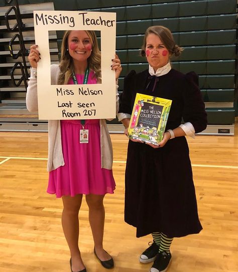 Miss Nelson is Missing Costume Ms Nelson Is Missing Costume, Miss Nelson Is Missing Costume, Miss Nelson Is Missing, Book Parade, Book Characters Dress Up, Book Character Day, Teacher Halloween Costumes, Character Dress Up, Book Costumes