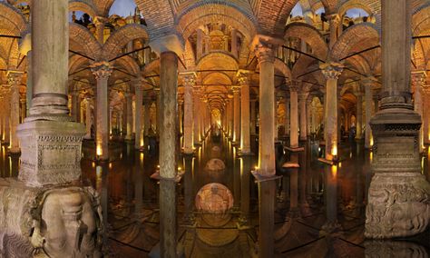 Basilica Cistern, Turn To Stone, Byzantine Empire, Hagia Sophia, Europe Tours, Historical Place, Contemporary Art Gallery, Istanbul Turkey, Old City