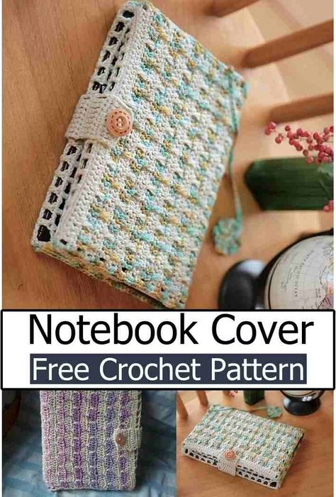 Crochet Book Cover Patterns Book Cover Crochet Free Pattern Easy, Crochet Book Pattern Free, Free Crochet Book Cover Patterns, Crochet Book Covers Free Patterns, Knit Book Cover, Crochet Book Cover Pattern, Crochet Bible Cover Free Pattern, Book Cover Crochet Free Pattern, Crochet Notebook Cover