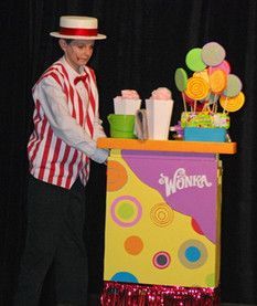 candy man Halloween Costume | 1000+ images about Wonka Candyman and Costume on Pinterest ... Willy Wonka Halloween Decorations, Wonka Set Design, Wonka Week, Hut Outfit, Willy Wonka Musical, Candyland Christmas Decorations, Willy Wonka Halloween, Chocolate School, Charlie And Chocolate Factory