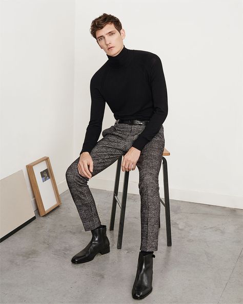 Zara-Fall-2015-Mens-Fashions-Shoot-002                                                                                                                                                                                 More Business Casual Outfits For Men, Fall Business Casual Outfits, Zara Fall, Business Casual Fall, Zara Men, Checkered Pants, Mens Editorial, Fall Essentials, Swag Style