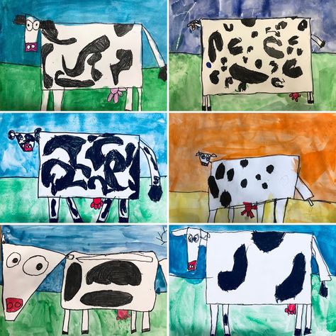 Farm Art For Kids, Farm Art Projects For Kids, Animals Using Shapes, Kindergarten Shapes, Drawing Farm, Task Ideas, Matisse Drawing, Art Kindergarten, Steam Lab