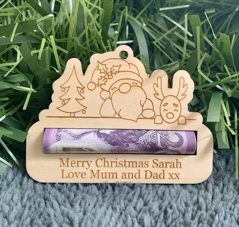 Birthday Money Gifts, Wooden Christmas Tree Decorations, Gift Money, Birthday Money, Money Gifts, Wooden Christmas Tree, Christmas Money, Money Holder, Money Holders