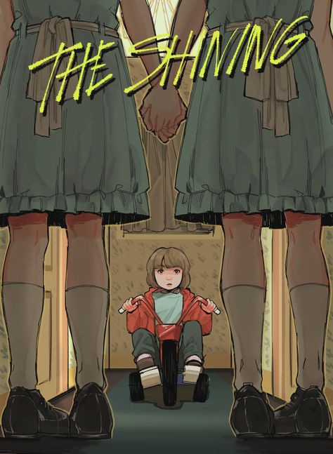 ArtStation - The Shining, BIO Shitto The Shining Poster, The Shining Twins, Horror Drawing, Stephen King Books, Movie Poster Wall, Horror Movie Art, Horror Movie Posters, Film Inspiration, Spooky Scary