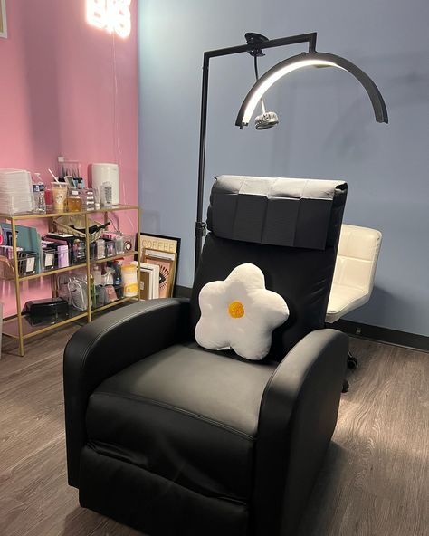 Accepting new clients 🌸 Come sit in my chair & see what the hype is all about ! - $111 Summer Sale hybrid & wet sets is still going but extremely limited availability left ( ends 6/30 ) Like this if you think we should extend the $111 summer sale ☀️ #dmvlashes #pglashtech #lashinspo #lashroomgoals #bluedreams Recliner Lash Chair, Lash Recliner Chair Set Up, Lash Recliner, Lash Chair, Esthetician Inspiration, Small Lashes, Lash Room Decor, Accepting New Clients, Board Manifestation