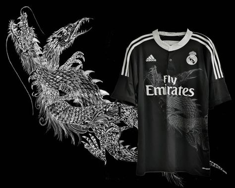 Real Madrid x Yohji Yamamoto Adidas Real Madrid (3rd) 2014 - 2015 The coolest madrid kit ever or not? Real Madrid Kit, Volleyball Jerseys, Soccer Kits, Lucky Cat, Naruto Shippuden Anime, Jersey Design, Yohji Yamamoto, Real Madrid, Profile Picture