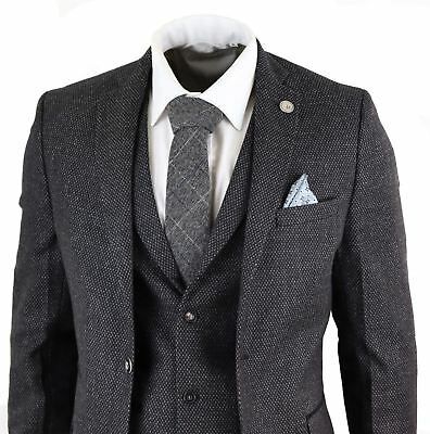 Click here to see description. Charcoal Black Suit, Costume Peaky Blinders, Green Tweed Suit, Blue Check Suit, Charcoal Gray Suit, Charcoal Suit, Grey Suit, Suits Clothing, Vintage Suits