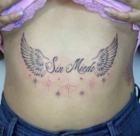 Kali Uchis Tattoo, Mexican Style Tattoos, Chest Tattoo Fonts, 2003 Tattoo, Different Styles Of Tattoos, Tattoo Aesthetic, Fantasy Tattoos, Kali Uchis, Girly Tattoos