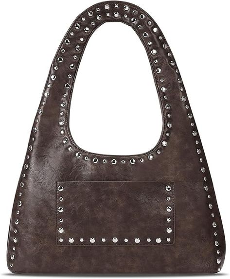 Amazon.com: YFGBCX Vegan Leather Hobo Bag Vintage Tote Bag Studded Purses for Women Y2K Purse Fall Stud Crescent Shoulder Bag : Clothing, Shoes & Jewelry Y2k Purse, Y2k Shoulder Bag, Studded Handbag, Vegan Leather Tote Bag, Vintage Tote Bag, Studded Purse, Fall Handbags, Studded Bag, Purses For Women