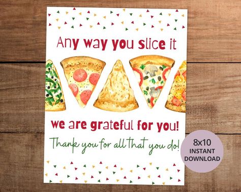 Pizza Appreciation Quotes, Pizza Teacher Appreciation, Para Educator, Staff Ideas, Volunteer Ideas, Lead Teacher, Bar Buffet, Super Troopers, Office Fun