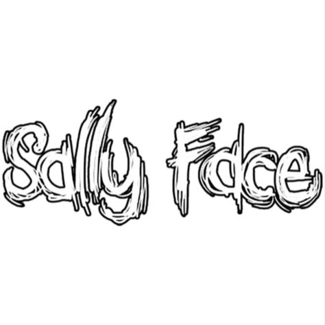 Sally Face Sally Face Coloring Page, Sally Face Symbols, Sally Face Drawings Easy, Sanitys Fall Logo, Sally Face Tattoo Ideas, Sally Face Desenho, Sally Face Logo, Sally Face Drawings, Sally Face Drawing