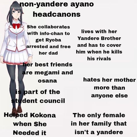 Yandere Simulator Headcanons, Yandere Headcanons, Student Council, Yandere Simulator, Best Friends