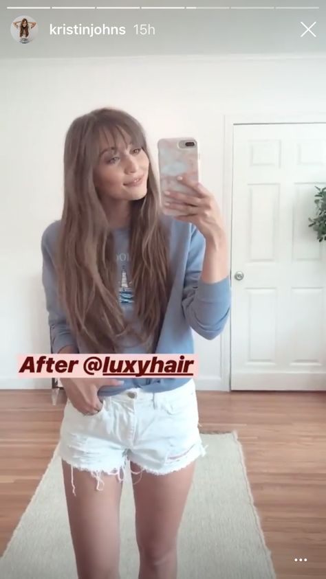 Kristin Johns Bangs, Kristin Johns Hair, Jaci Marie Smith, Kristin Johns, Steph Claire Smith, Jaci Marie, Hair Inspo, Bangs