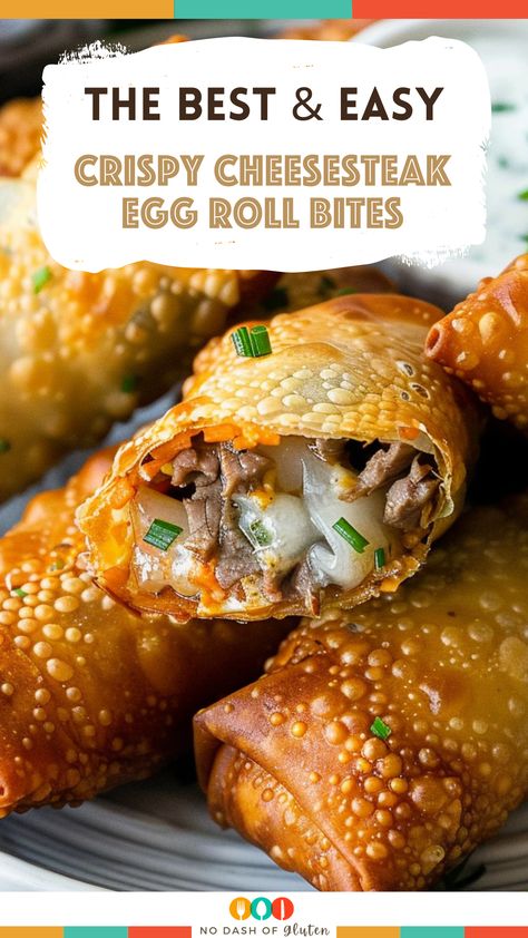 Steak And Cheese Egg Rolls, Philly Cheese Steak Egg Rolls, Philly Cheesesteak Egg Rolls, Fair Foods, Gluten Free Travel, Tender Steak, Egg Roll Recipes, Weekend Dinner, Philly Cheesesteak