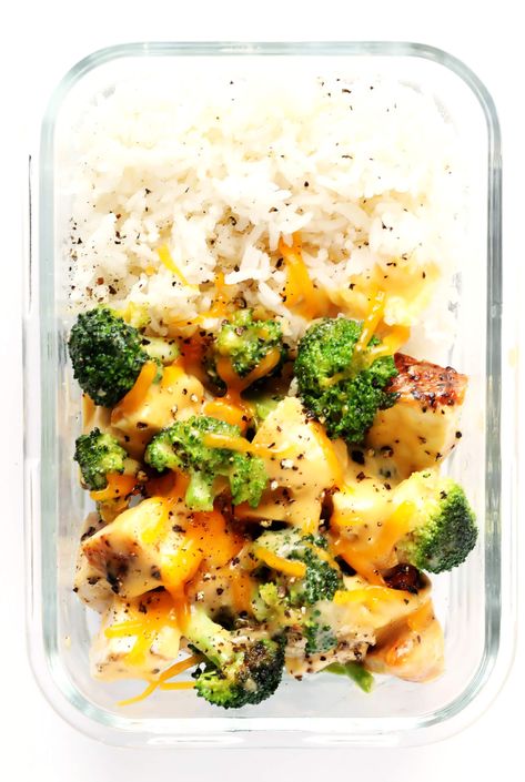 Rice Bowls Meal Prep, Cheesy Broccoli Chicken And Rice, Chicken And Rice Bowls, Broccoli Chicken, Cheddar Cheese Sauce, Cheesy Broccoli, Rice Bowls Recipes, Easy Healthy Meal Prep, Prepped Lunches