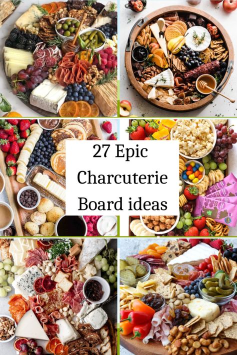 Specialty Charcuterie Board, Party Snack Board Ideas, Charcuterie Board Fails, Extravagant Charcuterie Board, Sweet Savory Charcuterie Board, Charquitery Board, Small Round Charcuterie Board Ideas, Meats For Charcuterie Board Ideas, Chartreuse Board Ideas