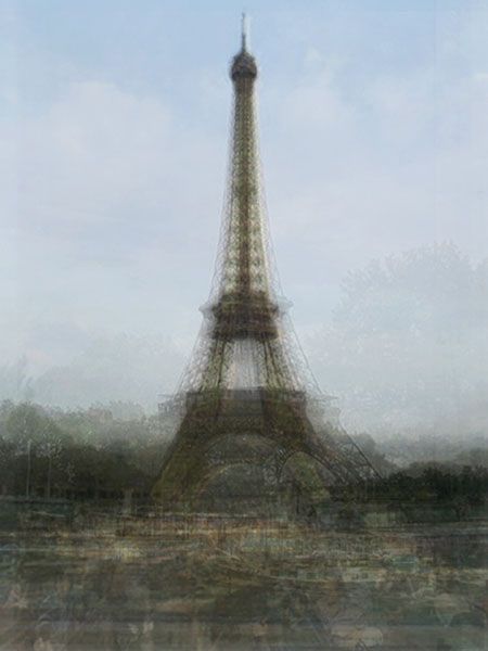 Thousands of tourist photos combined to overlap each other and create a single image. For her series entitled “Photo Opportunities“, by photographer Corinne Vionnet Tourist Photos, St Basils Cathedral, Photo Layers, Modern Metropolis, Multiple Exposure, Montage Photo, Multiple Images, Love Paris, Paris Eiffel Tower