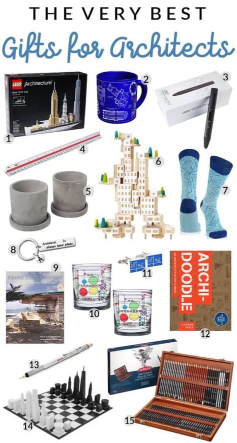 Searching for Gifts for Architects? Here are 20+ Great Gift Ideas for Architects 📐 #architect #gifts #giftideas Gifts For An Architect, Gift Ideas For Architects, Architecture Gifts Ideas, Happy Birthday Architect, Construction Gift Ideas, Architecture Accessories, Architect Woman, Grafton Architects, Card Architect