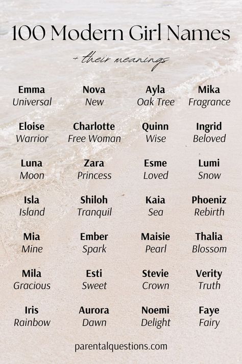 100 Modern Baby Girl Names with Meaning. Searching for the perfect baby girl name? Click through for our list of 100 perfect girl names with beautiful meanings. Callum Name Meaning, Royal Names With Meaning, Names And Their Meanings Unique, Rare Names With Beautiful Meanings, Names That Mean Beauty, Girl Names With Meaning Aesthetic, Spiritual Names And Meanings, Rare Girl Names With Meanings, Aesthetic Name With Meaning