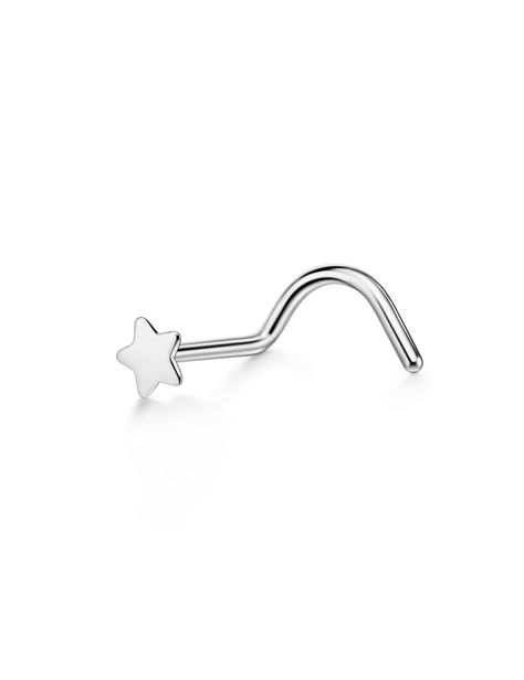 PRICES MAY VARY. This star nose screw for women measurement: 6.5mm wearable length. The bar thickness measures 20 gauge (0.8mm). Made of 316L surgical steel, high polished. 316L steel is the most basic metal used in body jewelry. It is the basic requirement of metal to be used in initial piercings and for healing. For most people this grade of steel works just fine. Include 1 pc star nose stud. Easy to clean and to take in and out. When you can't wear your facial piercings at work, these nose st Corkscrew Nose Ring, Cute Nose Studs, Unsleeping City, Nostril Piercing Jewelry, Piercing Nostril, Nostril Piercing, Nose Piercing Stud, Nose Screw, Nose Studs