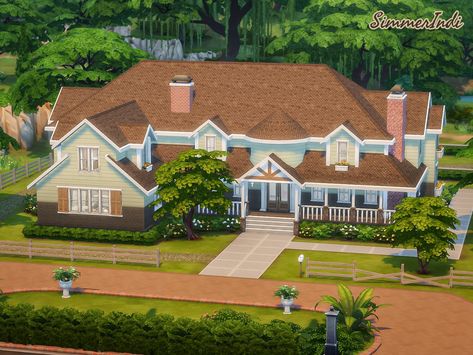 Sims 100 Baby Challenge, Sims Gallery, Sims Challenge, Sims 4 Family, Sims House Design, Willow Creek, Sims 4 Build, Sims 4 Houses, Sims House