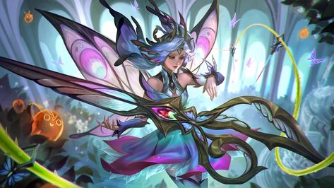 ArtStation - Faerie court Gwen League Fanart, Faerie Court, League Memes, Character Model Sheet, Splash Art, Lol League Of Legends, Art Painting Acrylic, Art Poses, League Of Legends