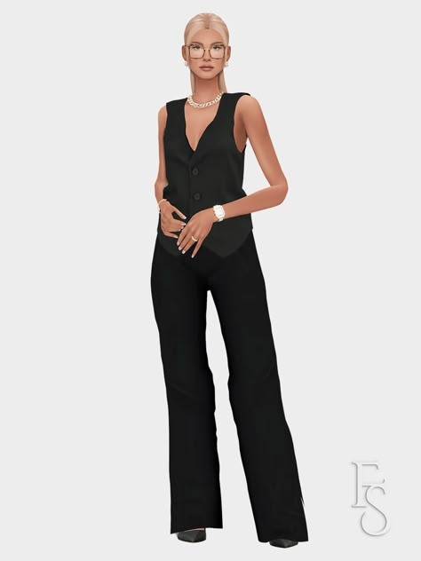 F a r f a l l a ☁️ — Women in Finance Lookbook 💼 01. Glasses | Dress |... Sims 4 Cc Office, Sims Wardrobe, Women In Finance, Aesthetic Lookbook, Sims Lookbook, Sims Outfits, Gloves Dress, Office Aesthetic, Tumblr Sims 4