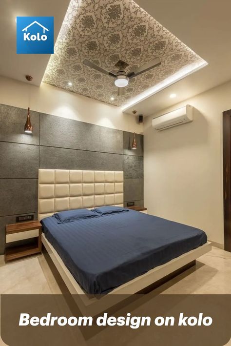 bedroom, koloapp, kerala, bedding, interior, indore Bedroom Pop Design, Interior Ceiling Design, Bedroom Interior Design Luxury, Pop Ceiling Design, Bedroom Door Design, Ceiling Design Living Room, Modern Bedroom Interior, Bedroom Wall Designs, Bed Design Modern