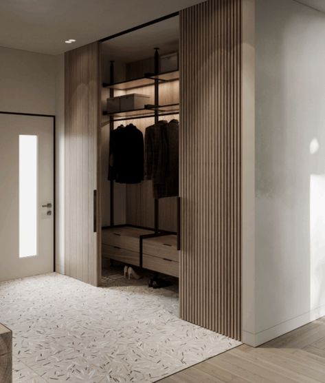 Vstupná Hala, Home Hall Design, Luxury Closets Design, Wardrobe Room, Bedroom Closet Design, Wardrobe Design Bedroom, 아파트 인테리어, Home Entrance Decor, Dressing Room Design