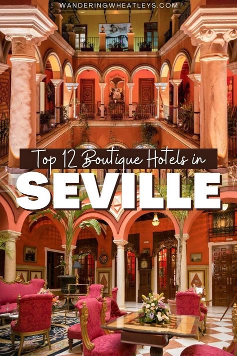 Are you looking for amazing places to stay in Seville, Spain? Here are the 12 BEST boutique hotels in Seville and the best neighborhoods in Seville for the perfect Spain vacation! I Seville… More Seville Spain Travel, Hotels In Spain, Seville Hotel, Spain Hotels, Madrid Travel, Sevilla Spain, Spain Vacation, Business Ownership, Best Boutique Hotels