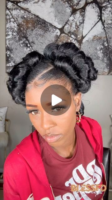 Tiana Mobley on Instagram: "Super cute and budget friendly hairstyle using 2 drawstring ponytails and @iamblessedhands hair products ❤️ my products will be on sale at 12am midnight. Www.ibhhairproducts.com or you can click the link in my bio" Drawstring Ponytail Hairstyles, Drawstring Ponytail, Hair Tutorials, Ponytail Hairstyles, Hair Products, Hair Tutorial, Budget Friendly, On Sale, Super Cute