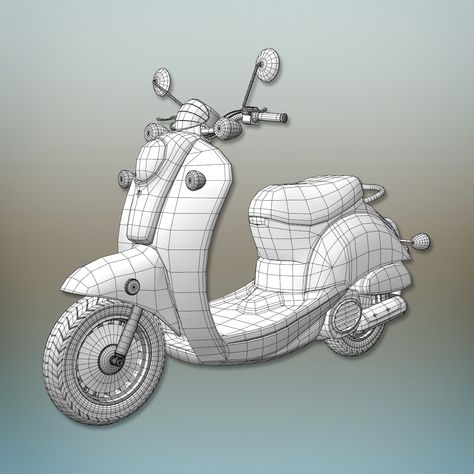 Mini scooter #Mini, #scooter Vespa 400 Micro Car, Items Reference, Scooter Sketch, Honda Scooter Models, Scooter Concept Design, Character Modelling, Animation Practice, Prop Reference, Kick Scooter Design