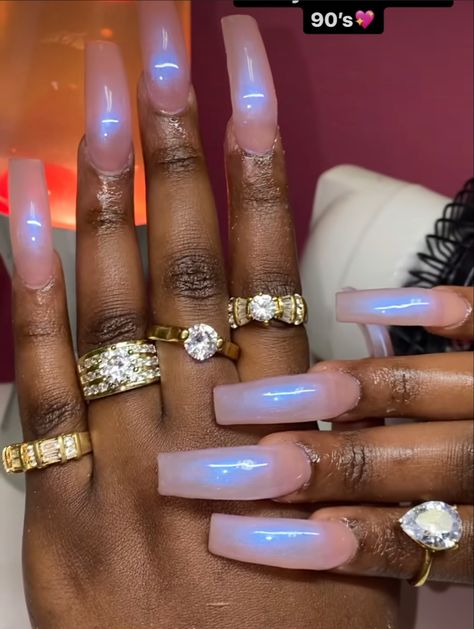 Curved 90s Nails, Curved Junk Nails, 90s Pedicure, 90s Curved Nails Medium, Long Curved Acrylic Nails Coffin, 90s Curved Nails Long, Nail Designs Encapsulated, Curved Square Nails, Curve Nail Designs