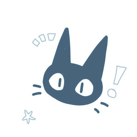 Font Bubble, طابع بريدي, Instagram Font, Cat Icon, Cute Doodles Drawings, Widget Icon, Dessin Adorable, Phone Icon, Blue Cats