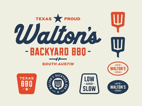 Bbq Logo, Bbq Brands, Alfabet Font, Bold Logo, Retro Logos, Badge Logo, Logo Restaurant, Learning Design, Backyard Bbq