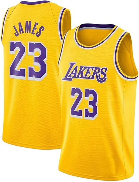 Men's Basketball Jersey Los Angeles Lakers #23 Lebron James Sports Quick-Drying Training Workout Clothes Training Suit Basketball Uniform Sports Vest James Lebron, Lebron James Lakers, Lakers Jersey, Training Suit, Basketball Uniforms, Sports Vest, Los Angeles Lakers, Basketball Jersey, Lebron James