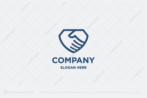 Logo for sale: Handshake Shield Logo Handshake Logo Design, Tp Logo, Graphic Moodboard, Handshake Logo, Trust Logo, Best Logos, Logo Travel, Security Logo, Reference Board