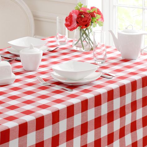 Gingham Kitchen Decor, Red Gingham Kitchen, Red Gingham Christmas, Cake Display Ideas, Gingham Kitchen, Red And White Decor, Gingham Party, Gingham Christmas, Hd Rose