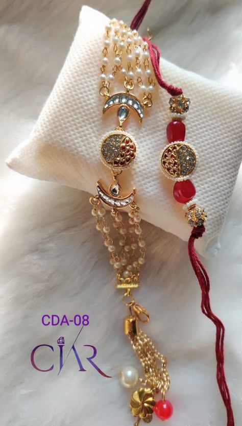 CE-01,02,03,04 Beautiful Rakhi lumba set Price-370/set Book soon Lumba Rakhi Design, Lumba Rakhi, Handmade Rakhi Designs, Handmade Rakhi, Rakhi Design, Raksha Bandhan, Beads Bracelet, Beaded Bracelets, Bracelet